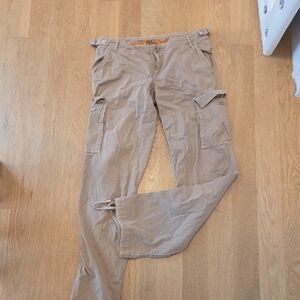 Womens Tan Cargo Pants
